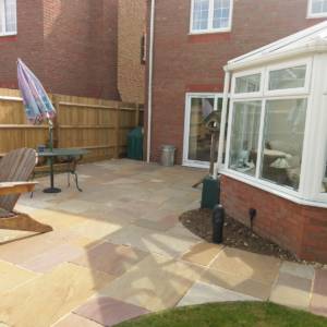 Paving Area in Northampton Garden